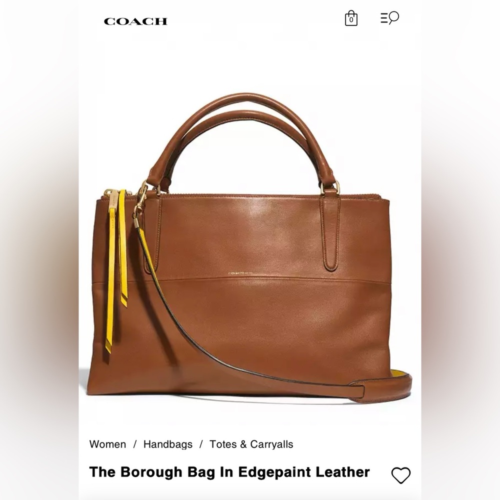 Coach The Borough Bag in Edgepaint Leather Style 30982 - Picture 1 of 15